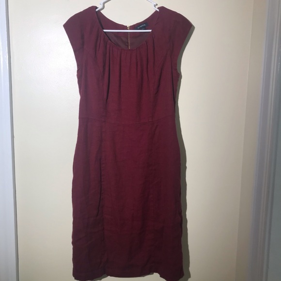 lands end linen dress